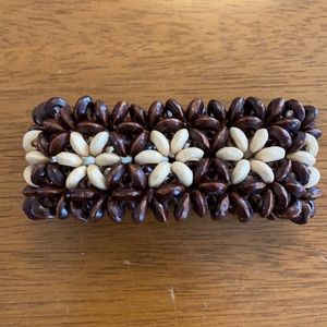 Bean-beaded bracelet